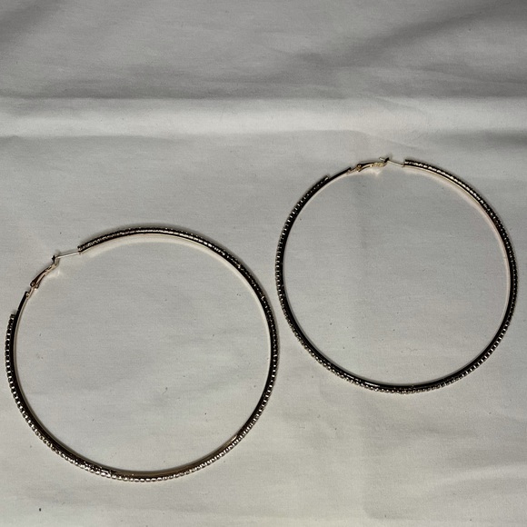 Fashion 925 Silver,Gold Hoop Earrings - Picture 2 of 6